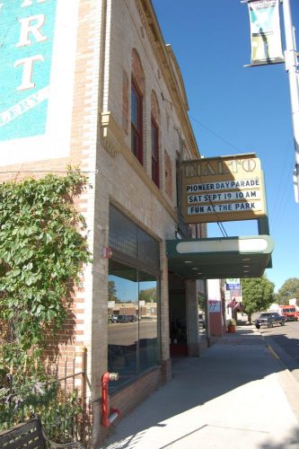 Rialto Theater in Florence, CO. Side view.
