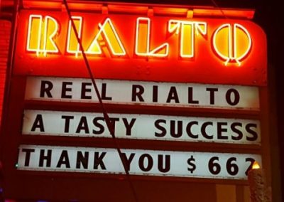 Marquee:Reel Rialto A Tasty Success Thank You $662