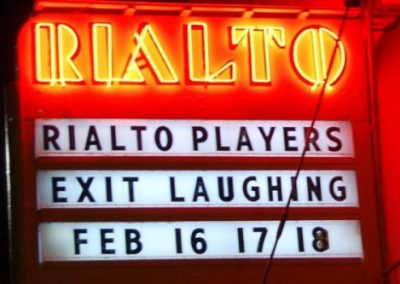 Marquee:Rialto Players Exit Laughing, Feb 16,17,18
