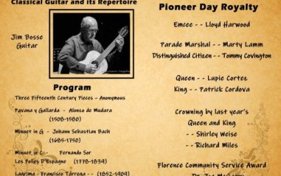 91st Annual Florence Pioneer Days, Jim Bosse Concert
