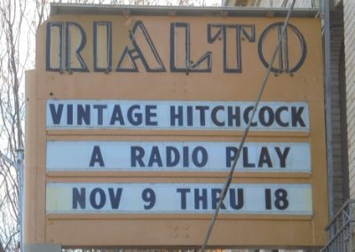 Marquee: Vintage Hitchcock, a Radio Play Nov 9 2018