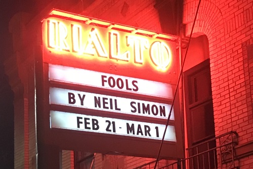 Marquee: Fools By Neil Simon Feb 21-Mar 1