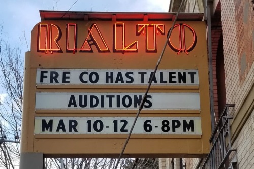 Marquee: Fremont County Has Talent Auditions Mar 10-12 6-8pm