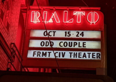 Marquee: Oct 15-24 Odd Couple Frmt Civ Theater