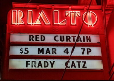 Marquee: Red Curtain $5 Mar 4 7p Frady Catz