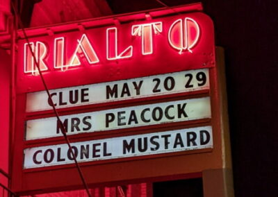 Marquee: Clue May 20 29 Mrs Peacock Colonel Mustard