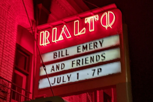 Marquee: Bill Emery and Friends July 1 - 7P