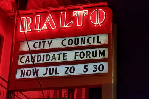 Marquee: City Council Candidate Forum Jul 20 5:30