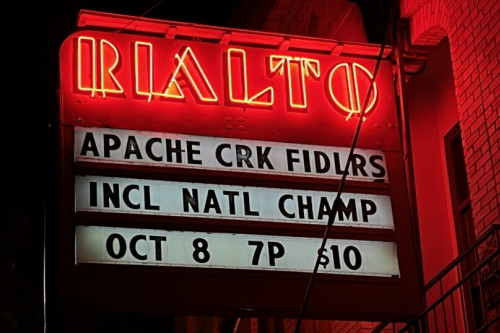 Marquee: Apache Creek Fiddlers incl Natl Champ Oct 8 7pm