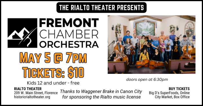 Fremont Chamber Orchestra - performing at the Rialto May 5, 2023 @ 7pm