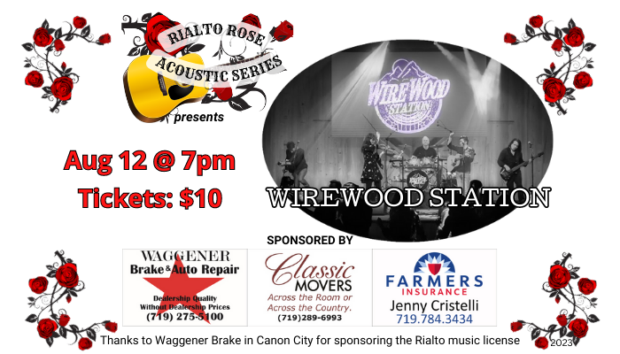 Rialto Rose Acoustic Series featuring Wirewood Station - Aug 12, 2023