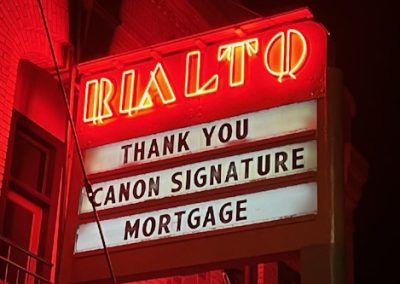Marquee: Thank You Canon Signature Mortgage