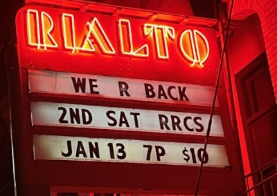 Marquee: We R Back - 2nd Sat RRCS - Jan 13 7p