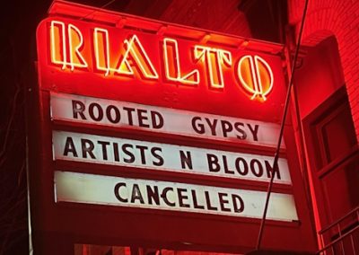 Marquee: Rooted Gypsy Artists N Bloom Cancelled