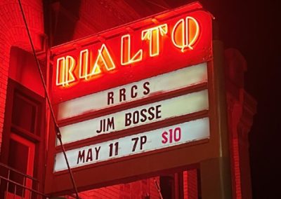 Marquee: RRCS - Jim Bosse - May 11 7p