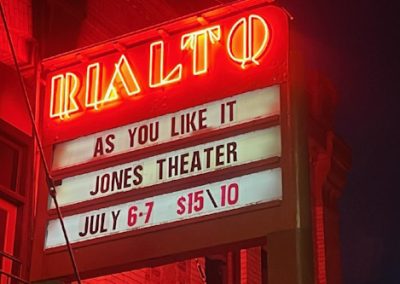Marquee: As You Like It - Jones Theater - July 6&7