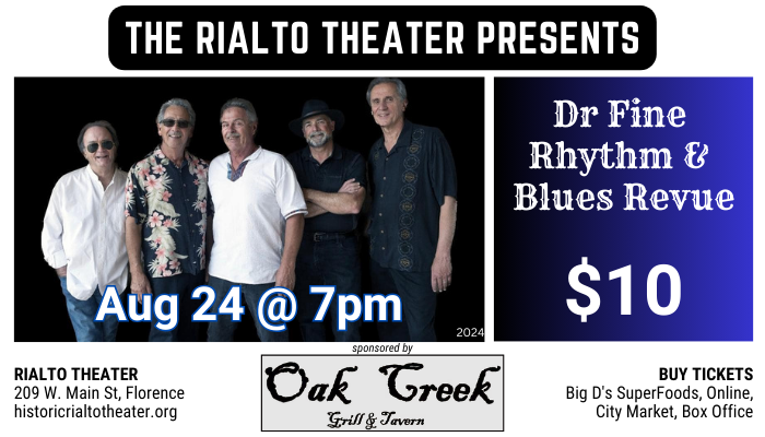 Dr Fine Rhythm & Blues Revue - Aug 24, 2024 @ 7pm